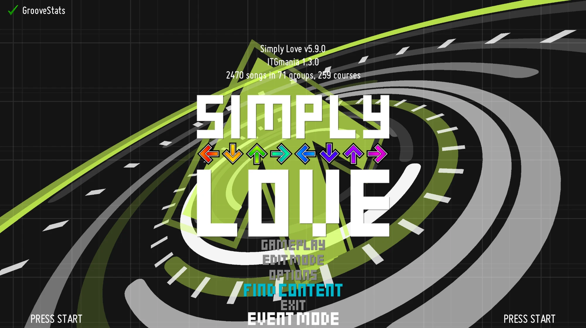Right on the Title Menu